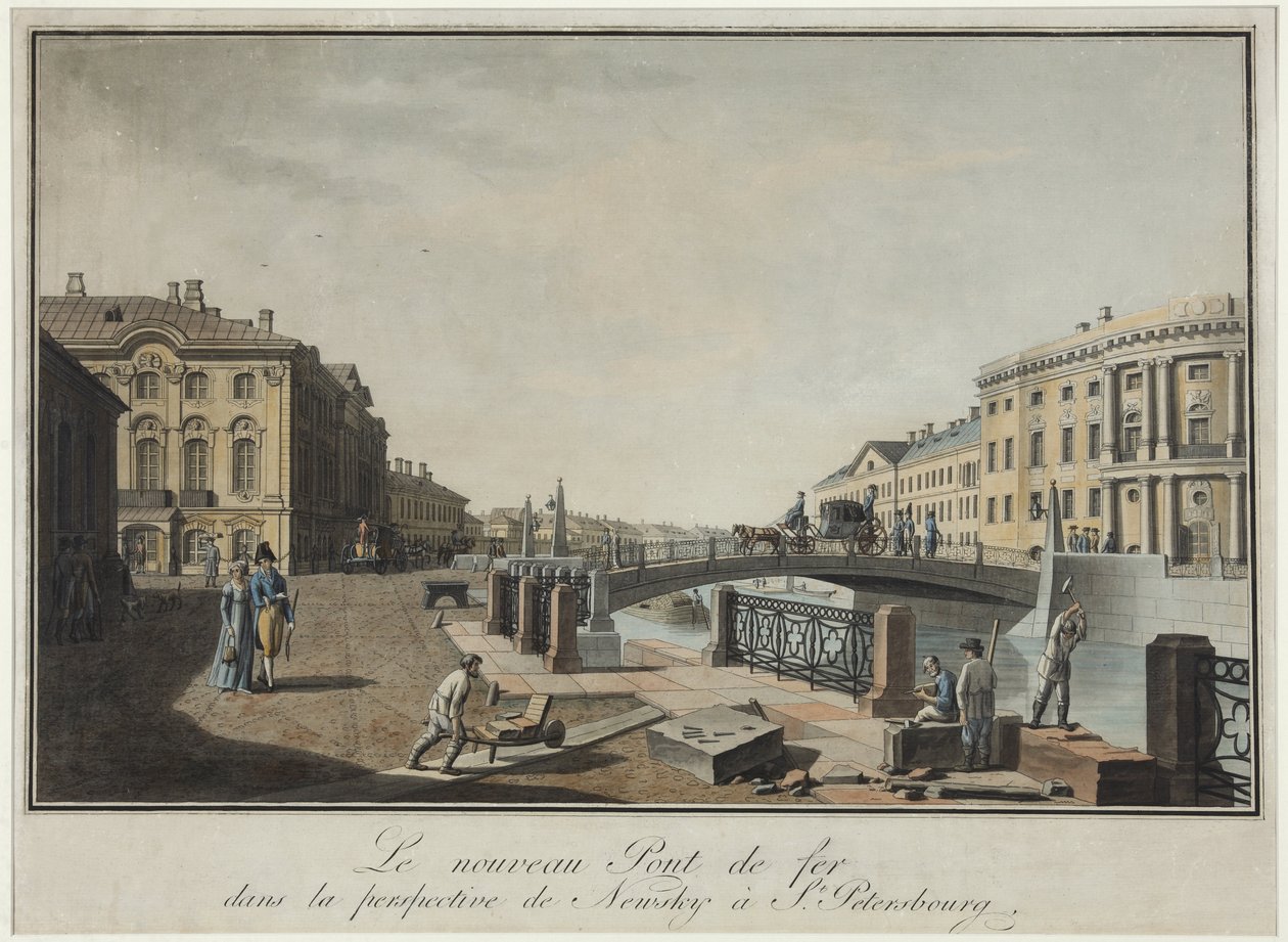 Veduta del Ponte Verde a San Pietroburgo da Benjamin Patersson