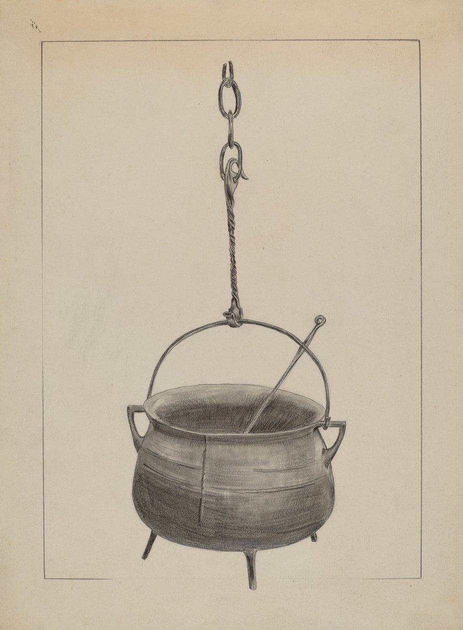 Bollitore con cucchiaio da Benjamin Resnick