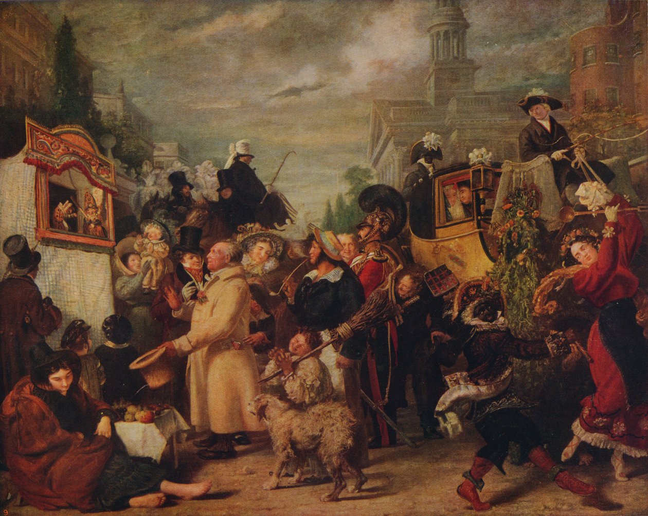 Punch o il giorno di maggio, 1829, c. 1915 da Benjamin Robert Haydon
