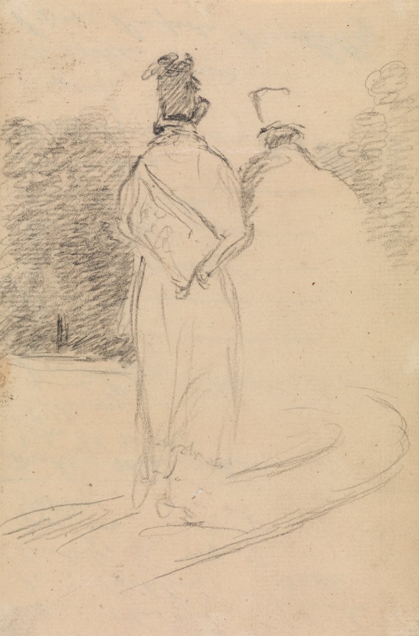 Studio di un uomo che cammina visto da dietro da Benjamin Robert Haydon