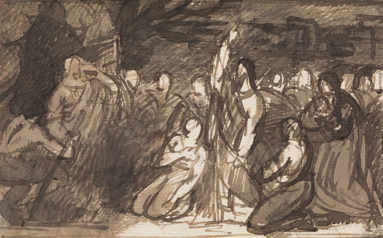 Studio di Cristo che resuscita Lazzaro da Benjamin Robert Haydon