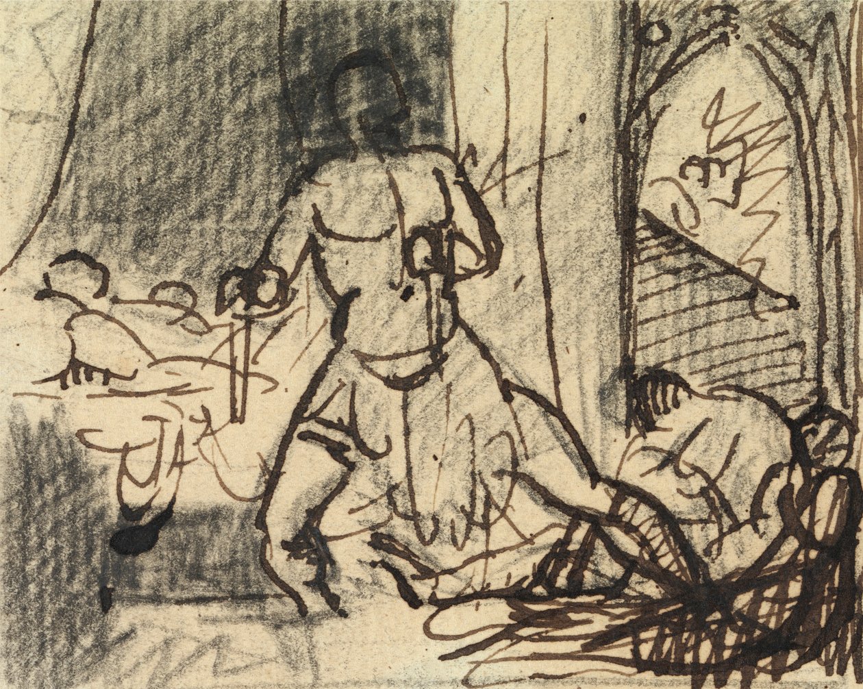 Studio di figure in una scena drammatica da Benjamin Robert Haydon