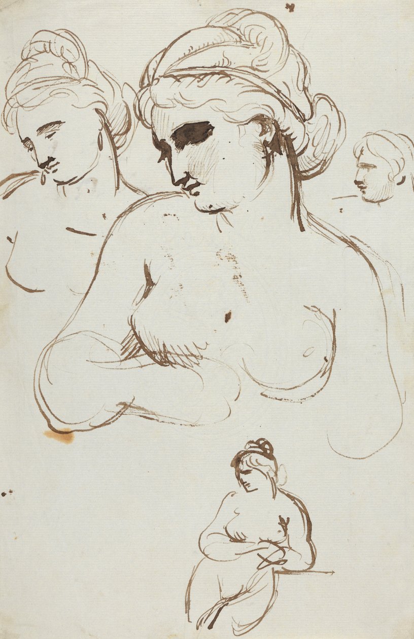 Studio di nudo femminile da Benjamin Robert Haydon