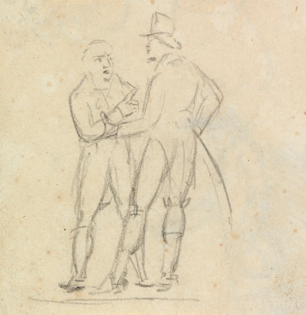Studio di due uomini in piedi, in conversazione da Benjamin Robert Haydon