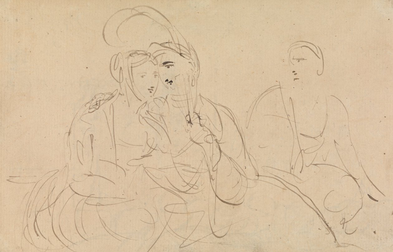 Studio di donne che parlano da Benjamin Robert Haydon