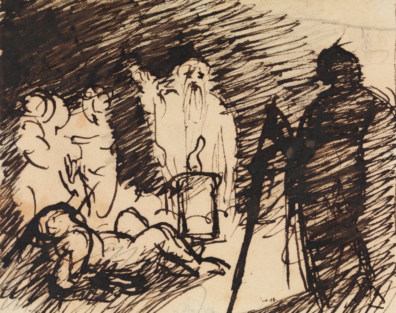 Studio di una scena biblica da Benjamin Robert Haydon