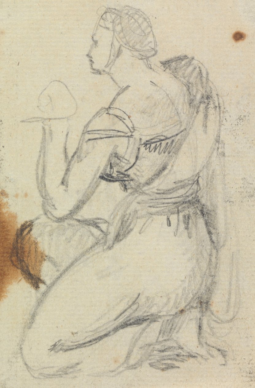 Studio di una donna inginocchiata da Benjamin Robert Haydon
