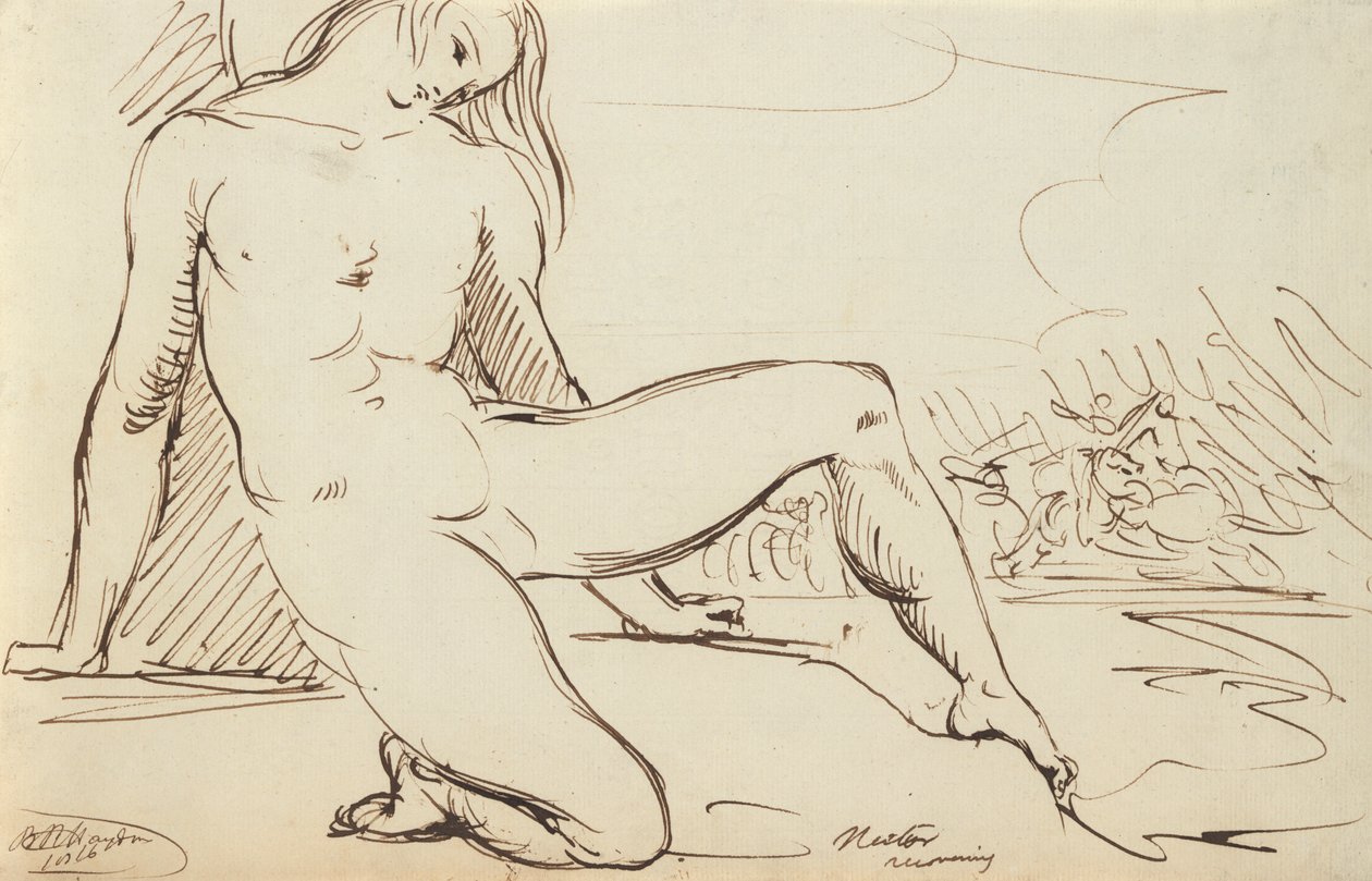 Studio di una figura nuda da Benjamin Robert Haydon