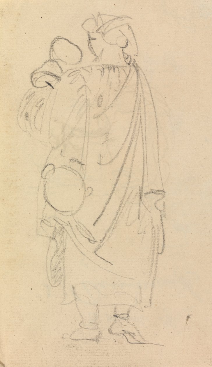 Studio di una Donna che Porta un Bambino da Benjamin Robert Haydon