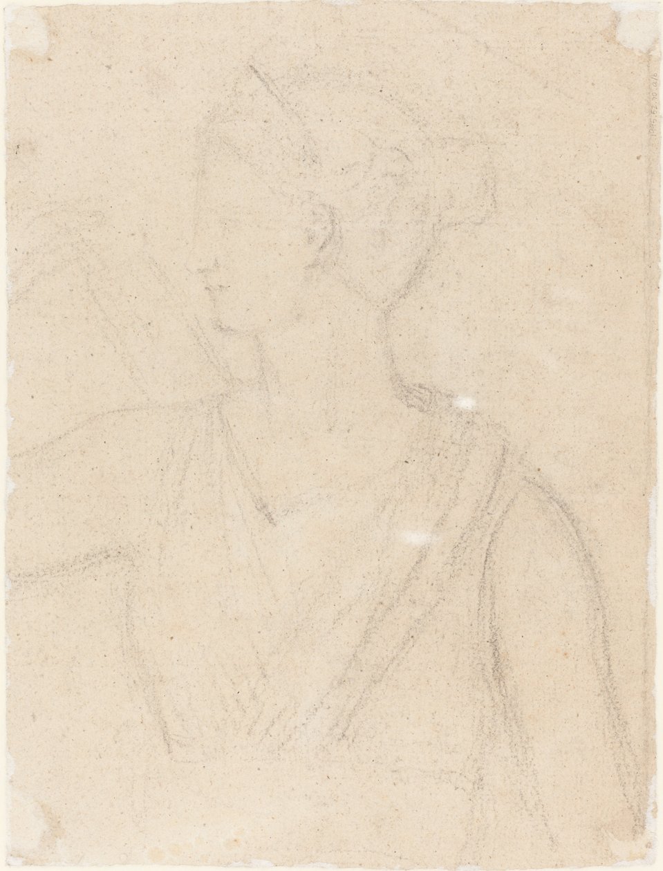 Studio della statua di Diana in Vaticano (verso) da Benjamin Robert Haydon