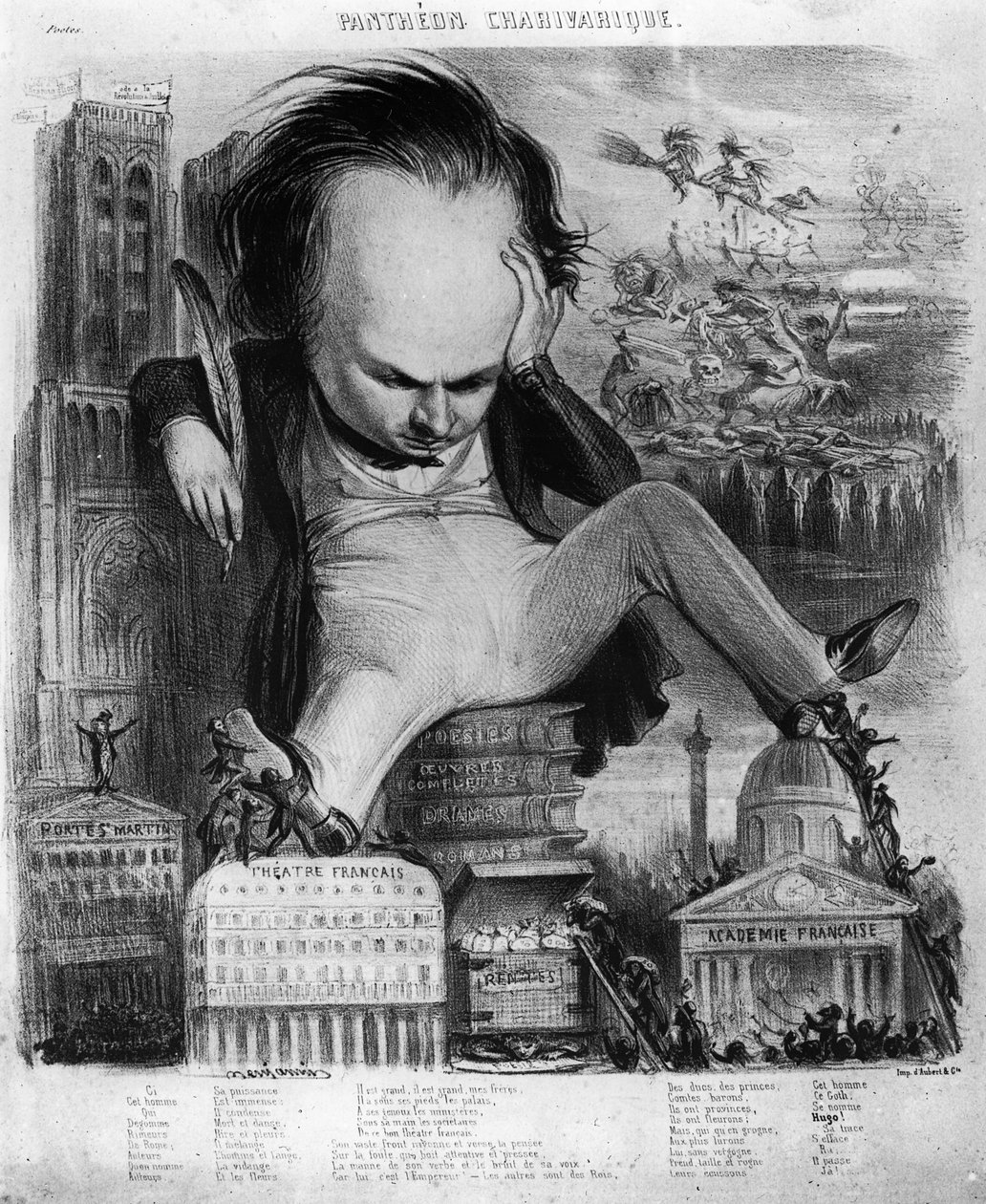 Caricatura di Victor Hugo (1802-85) da 
