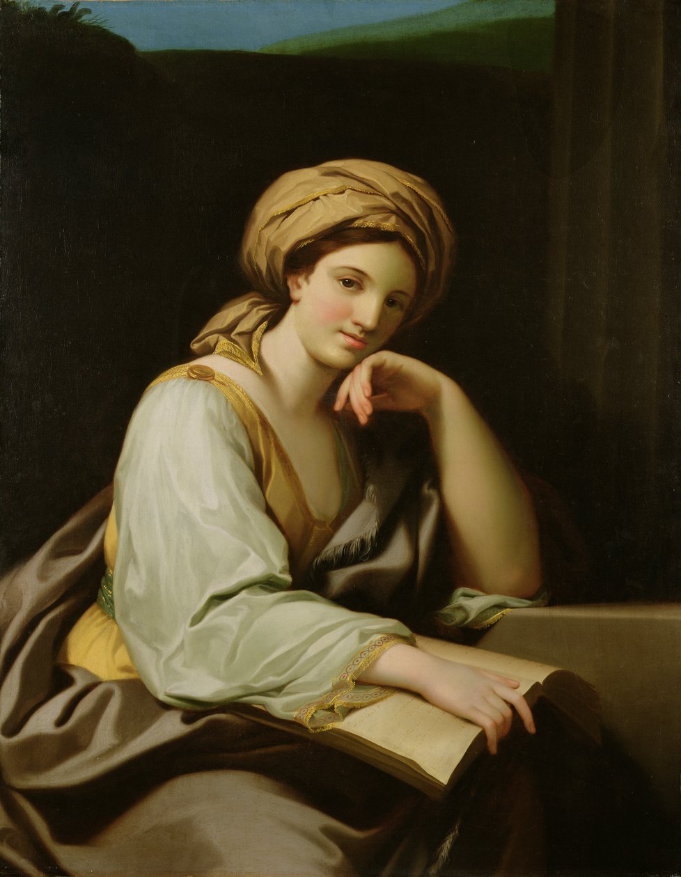 Una Sibilla con un libro, dopo un dipinto di Raphael Mengs, c.1761 da Benjamin West