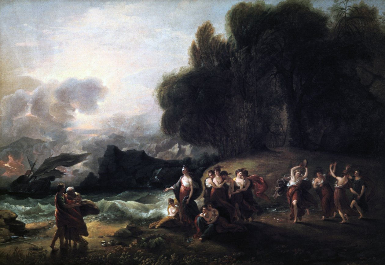 La Ricezione di Telemaco e Mentore da parte di Calipso, 1801 da Benjamin West