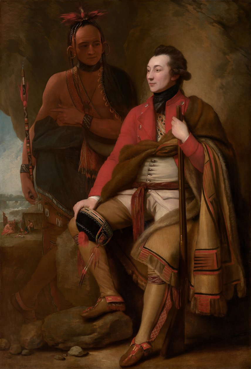 Il colonnello Guy Johnson e Karonghyontye (il capitano David Hill) da Benjamin West