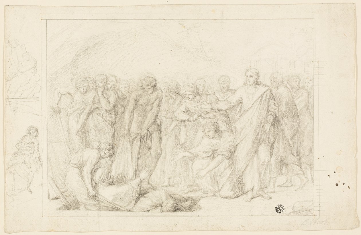 Morte di Anania da Benjamin West