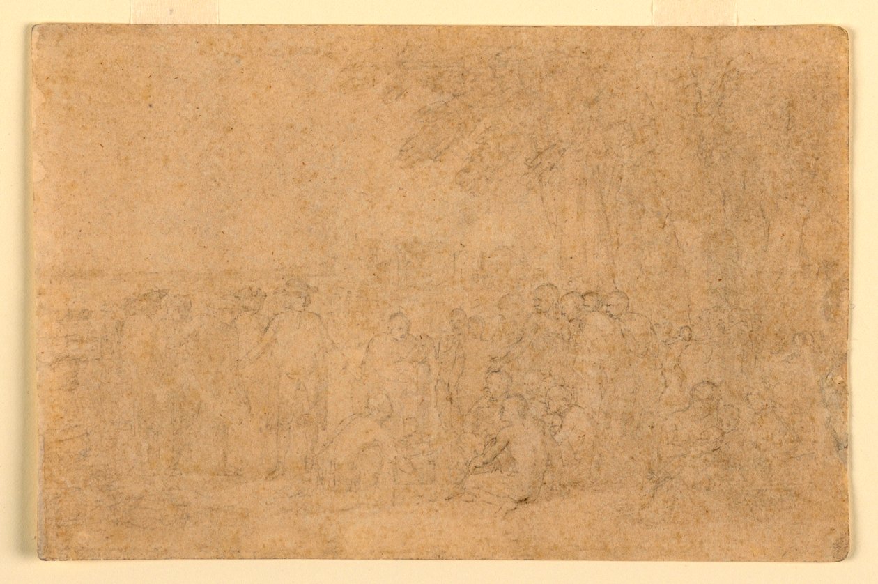 Disegno, schizzo per il "Trattato di Penn", 1772 da Benjamin West