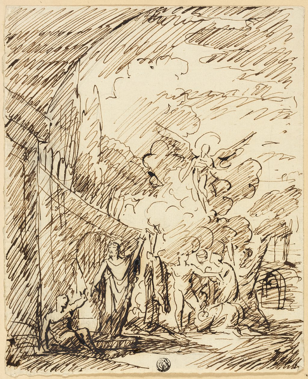 Figure nel paesaggio da Benjamin West