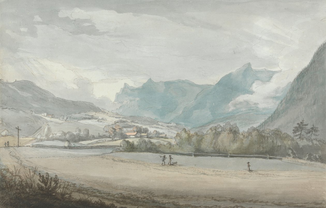 Paesaggio montuoso con figure da Benjamin West