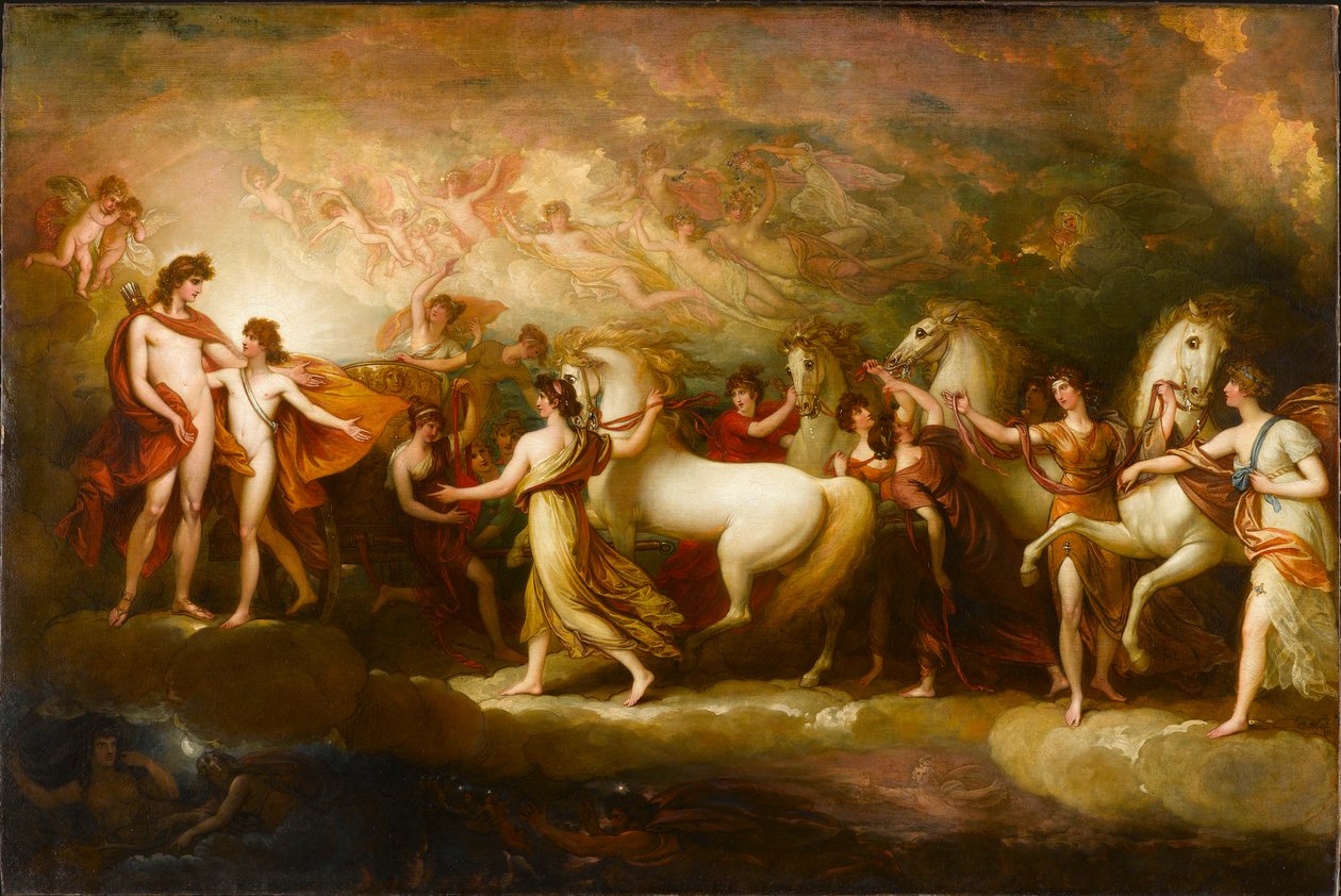 Faetonte chiede ad Apollo di guidare il carro del Sole, 1804 da Benjamin West
