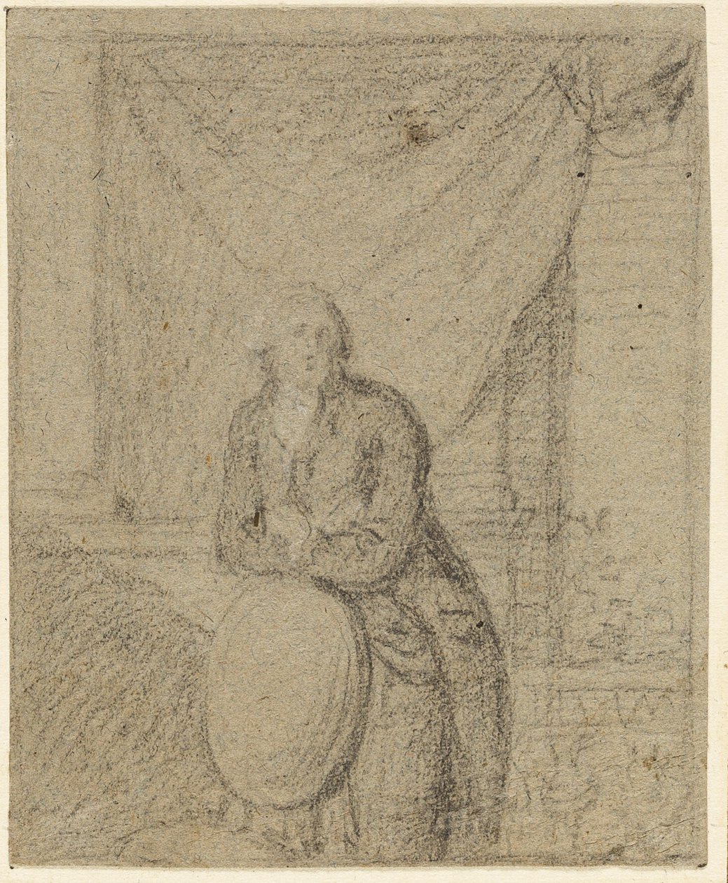 Ritratto di uomo in piedi davanti alla finestra da Benjamin West