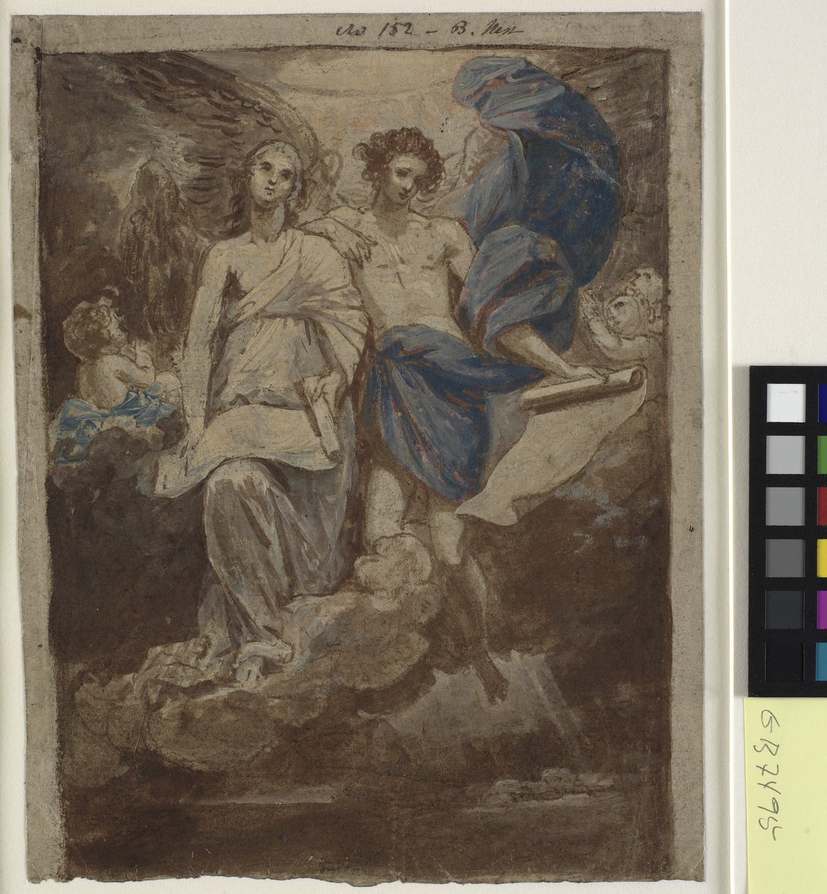 Studio per un dipinto di Gli angeli che appaiono ai pastori, 1774 da Benjamin West