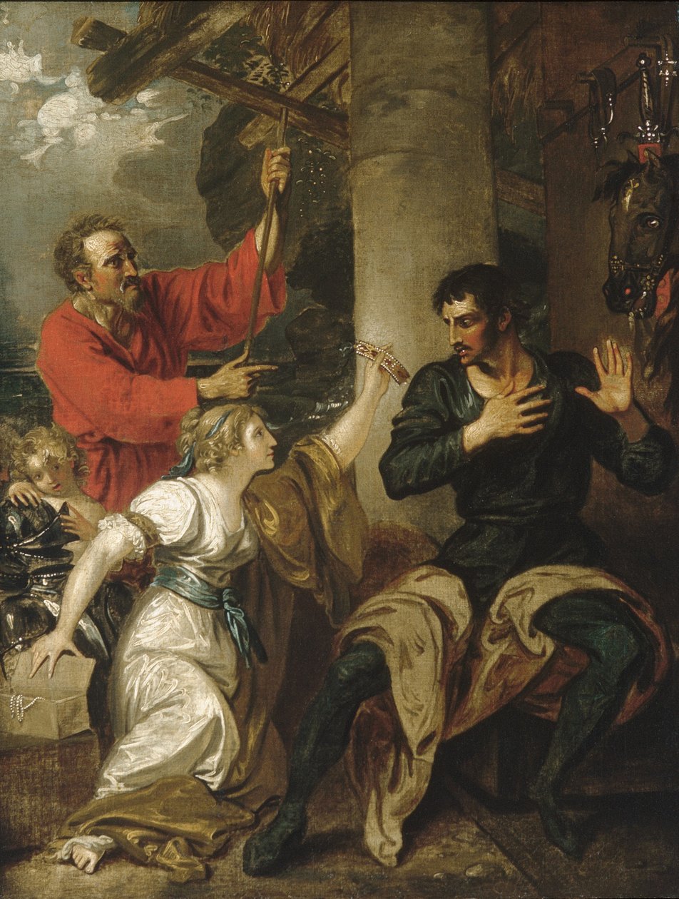 La Dama e Orlando, c.1793 da Benjamin West