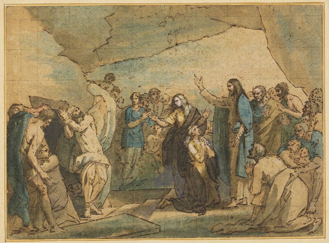 La resurrezione di Lazzaro da Benjamin West