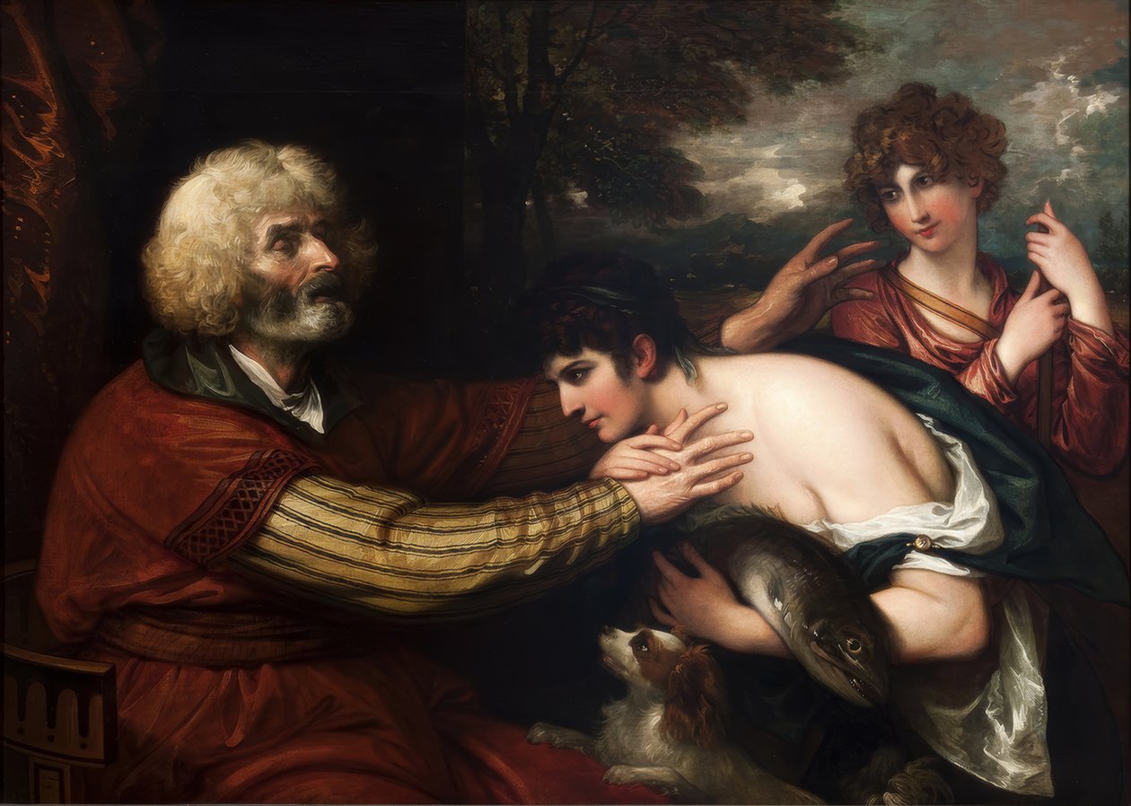Tobias cura la cecità del padre da Benjamin West