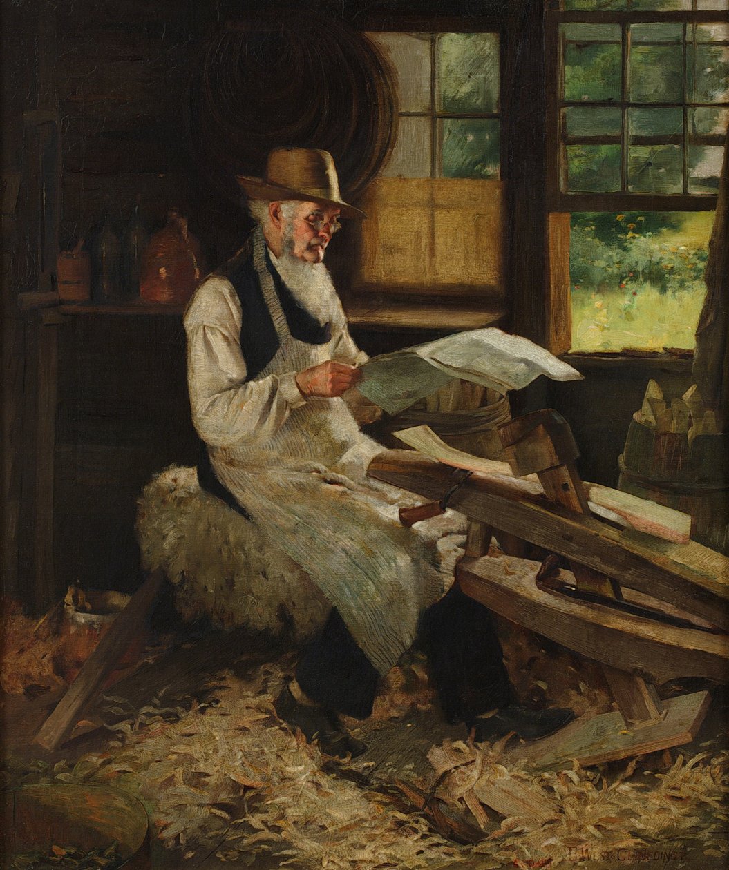 Un momento di ozio da Benjamin West Clinedinst