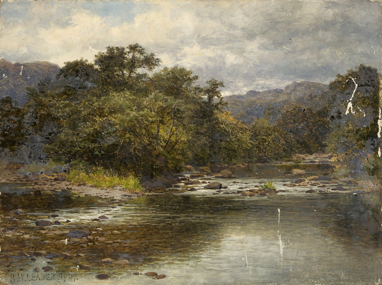 Sul fiume Llugwy da Benjamin Williams Leader