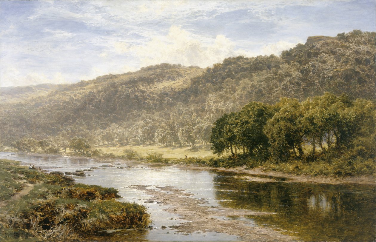 Sulla Llugwy sotto Capel Curig da Benjamin Williams Leader