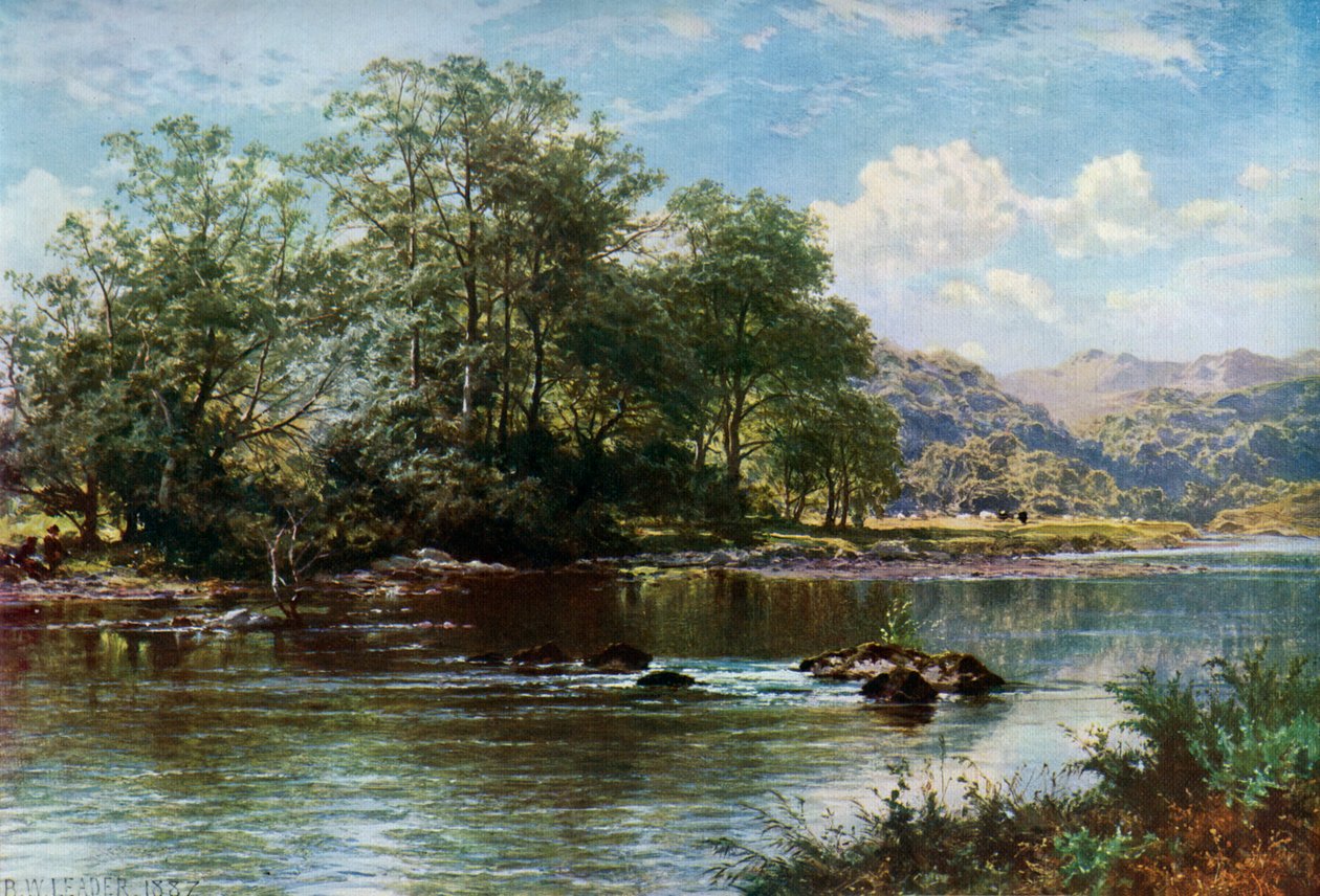 Il ruscello in estate, 1887, 1912 da Benjamin Williams Leader