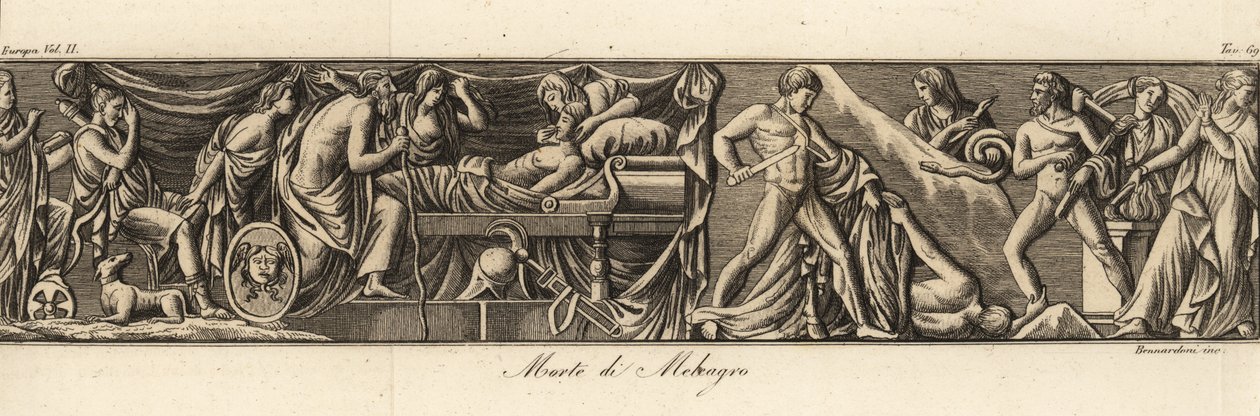 Morte di Meleagro da Bennardoni Bennardoni