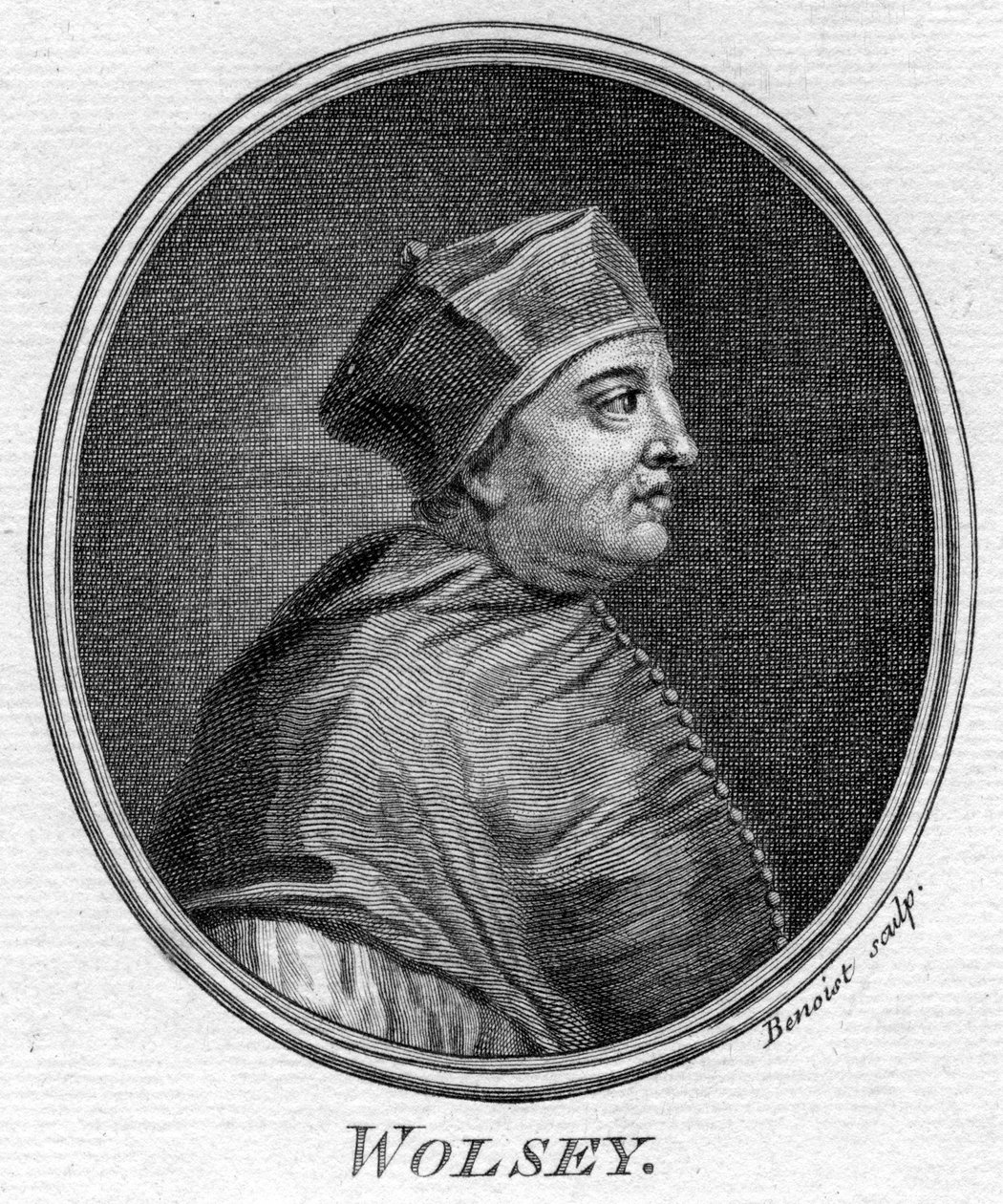 Thomas Wolsey, statista inglese, c1475-1530 da Benoist