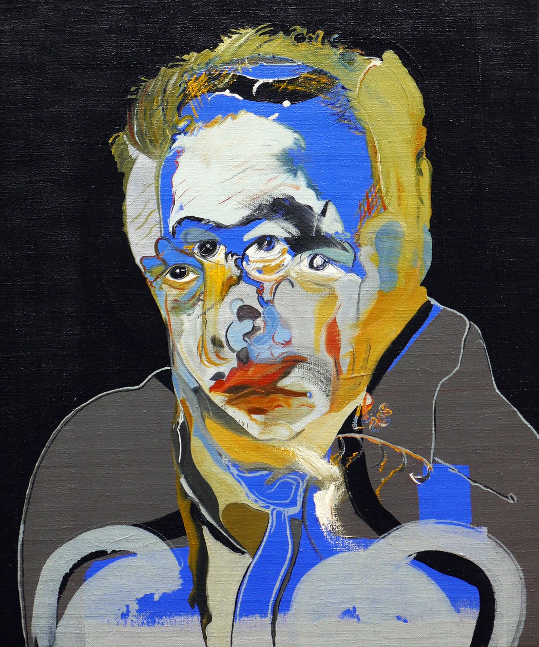 50 Grandi scrittori della storia: Albert Camus, 2015 (olio e acrilico su tela) da Benoit Erwann Boucherot