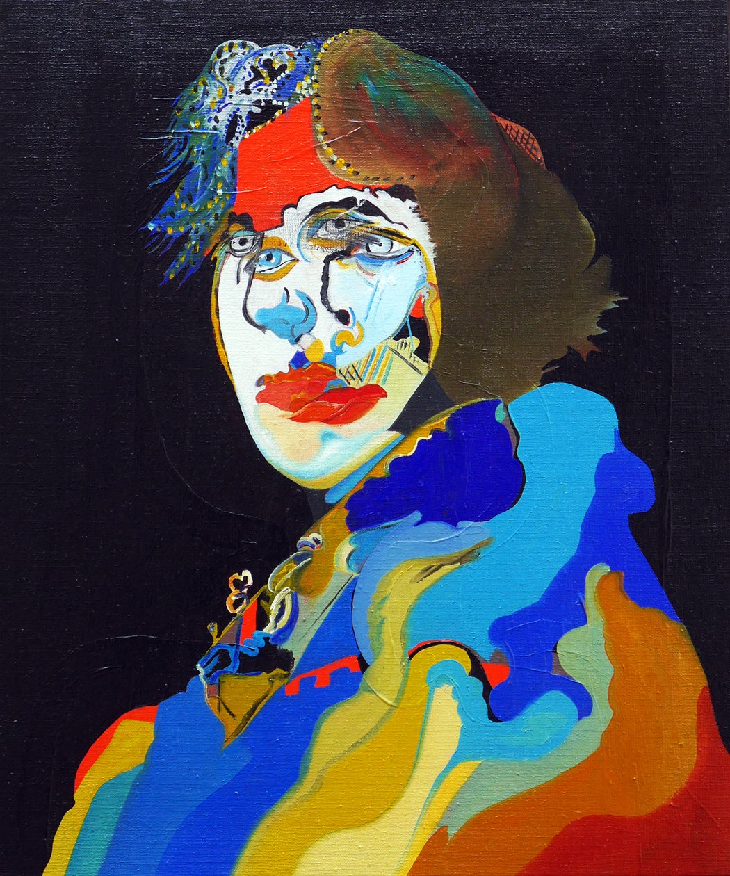 50 Grandi scrittori della storia: Oscar Wilde, 2015 (olio e acrilico su tela) da Benoit Erwann Boucherot