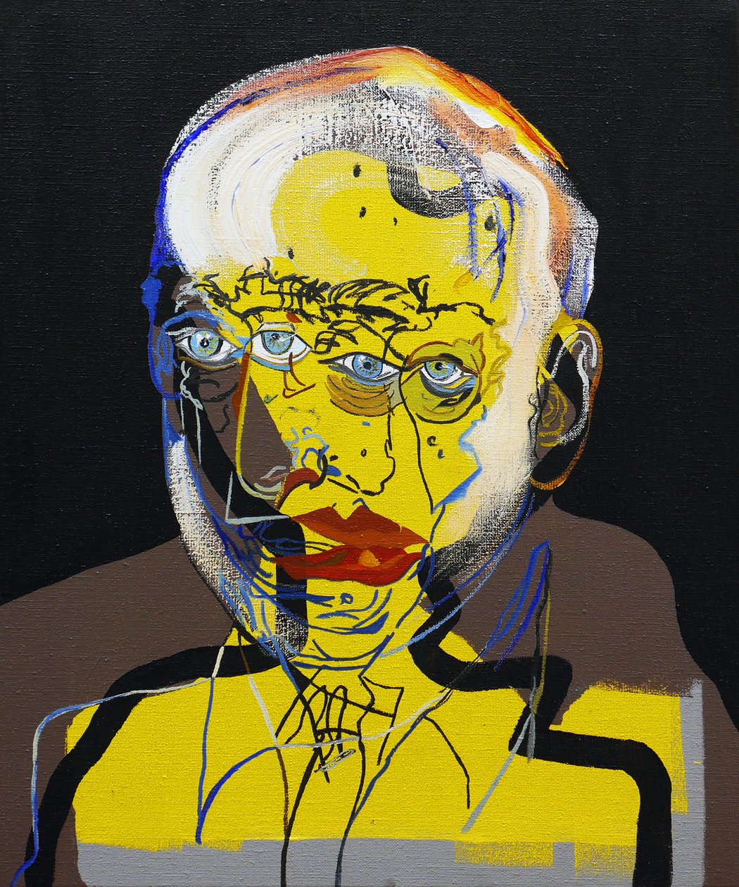 50 Grandi scrittori della storia: Pablo Neruda, 2015 (olio e acrilico su tela) da Benoit Erwann Boucherot