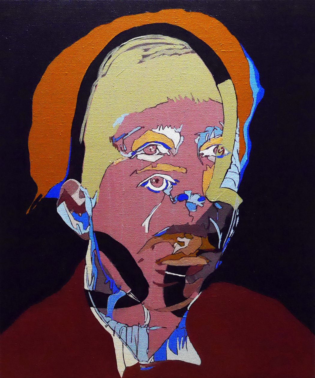 50 Grandi scrittori della storia: Simone de Beauvoir, 2015 (olio e acrilico su tela) da Benoit Erwann Boucherot