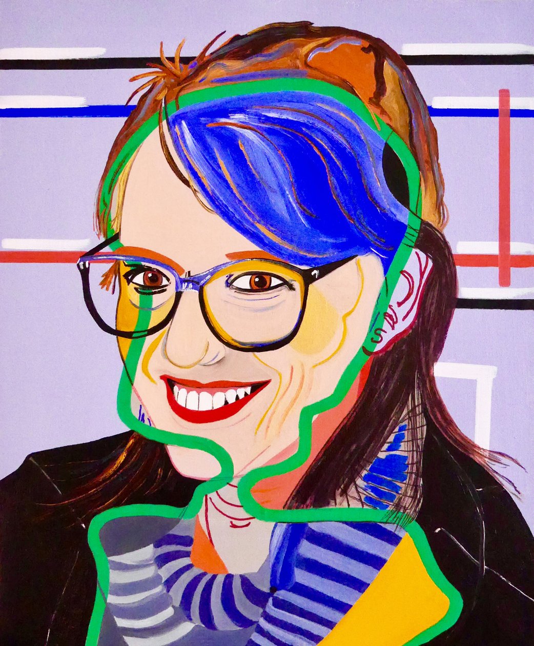 La nave dei folli : Evelyne, 2020 (olio su tela) da Benoit Erwann Boucherot