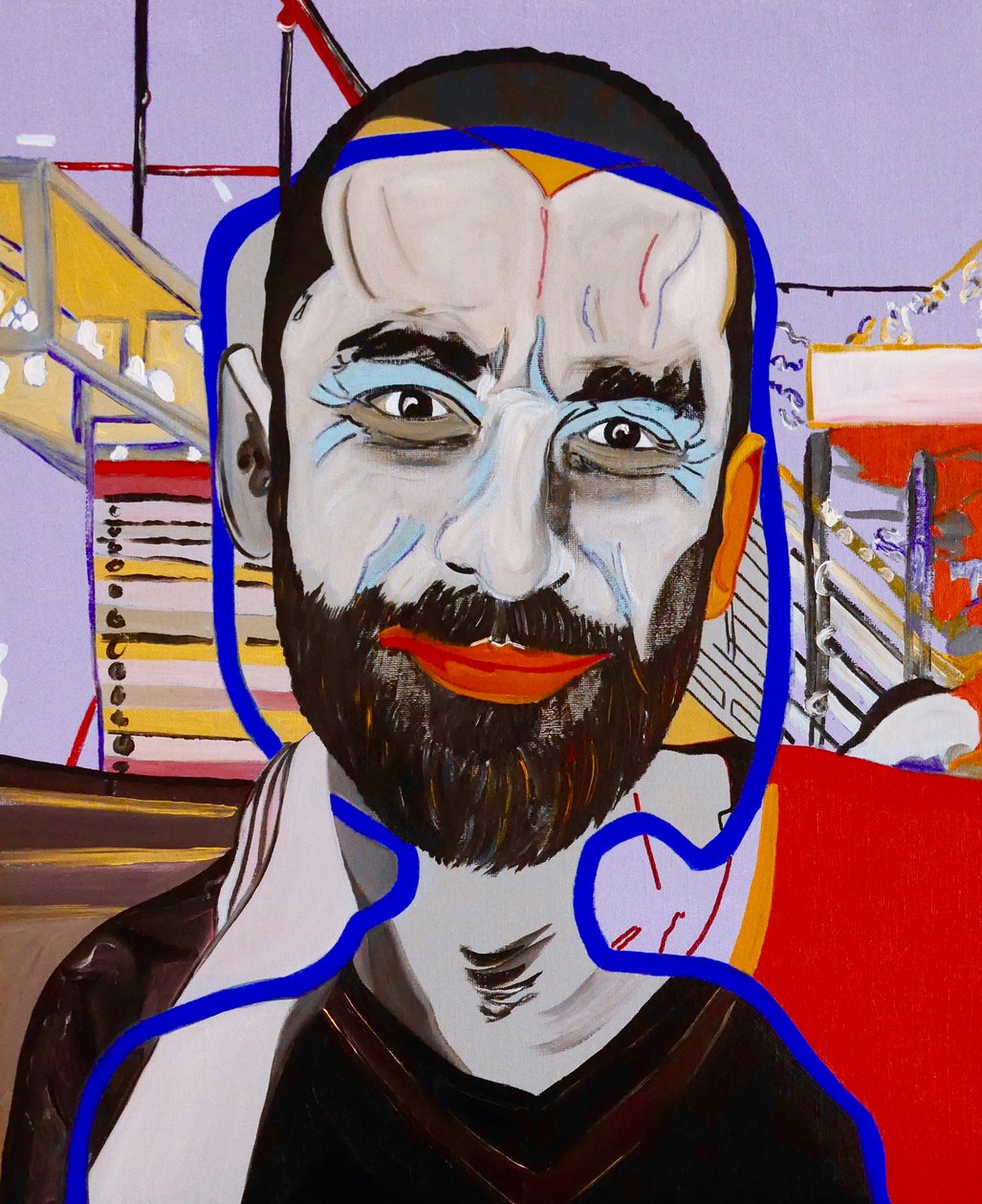 La nave dei folli : Jonathan, 2020 (olio su tela) da Benoit Erwann Boucherot