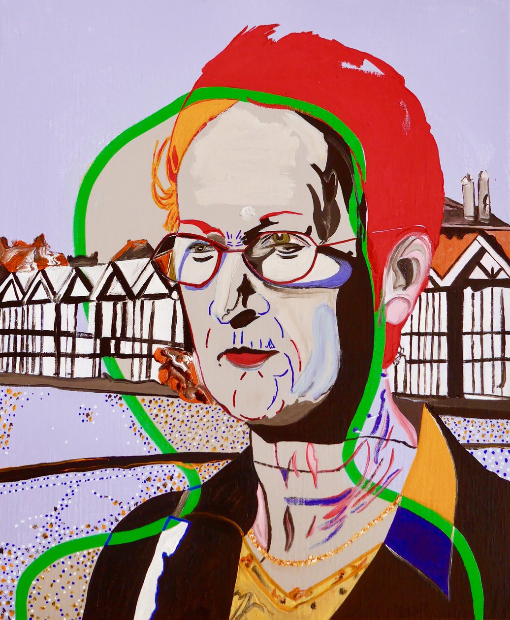 La Nef des fous : Marie Therese, 2020 (olio su tela) da Benoit Erwann Boucherot