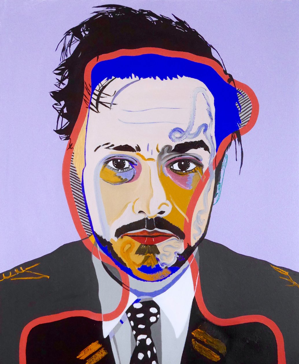 La nave dei folli : Ralph, 2020 (olio su tela) da Benoit Erwann Boucherot