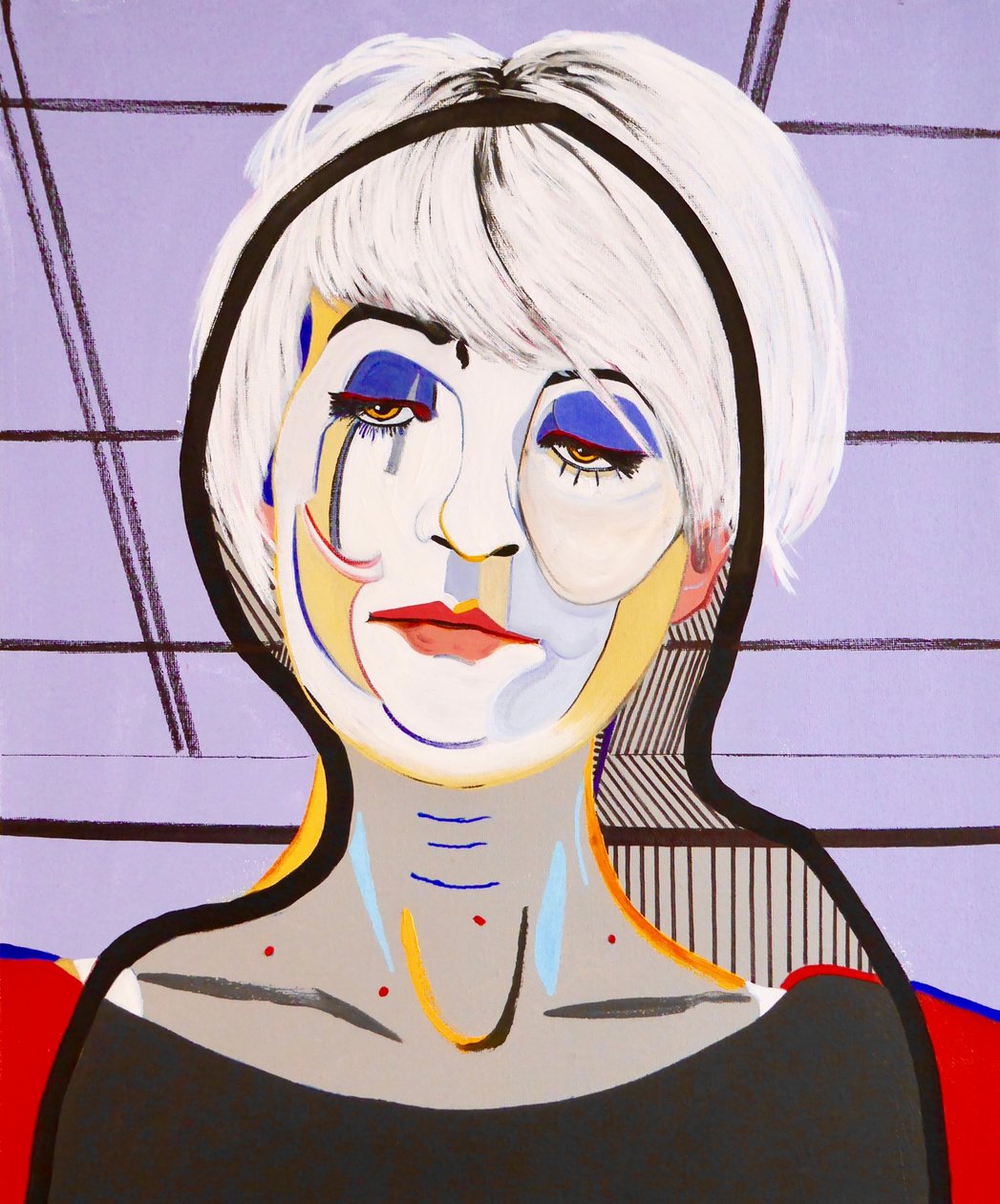 La nave dei folli : Sarah Lou, 2020 (olio su tela) da Benoit Erwann Boucherot
