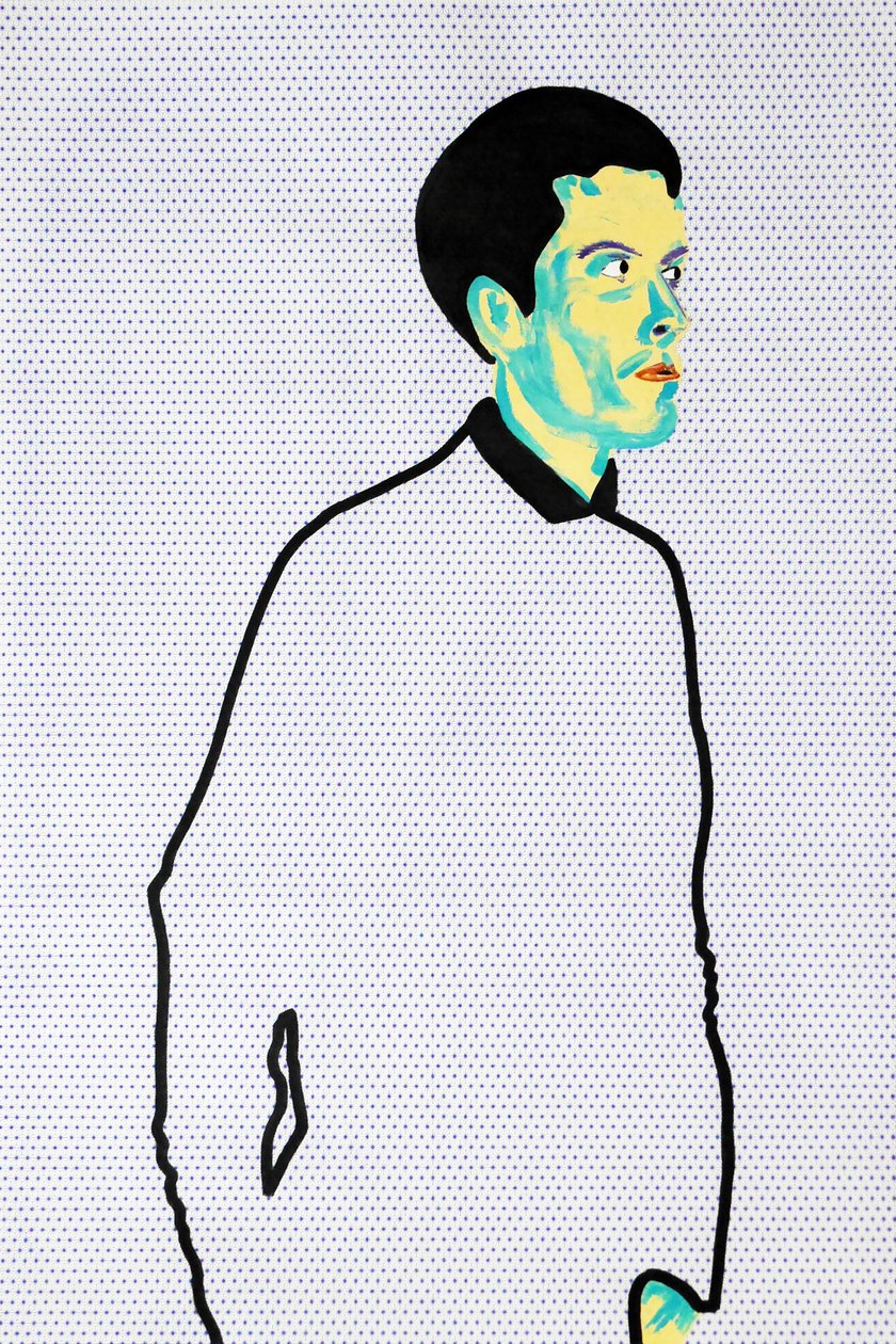 Passager 6, 2020 (acrilico su carta giapponese serigrafata) da Benoit Erwann Boucherot