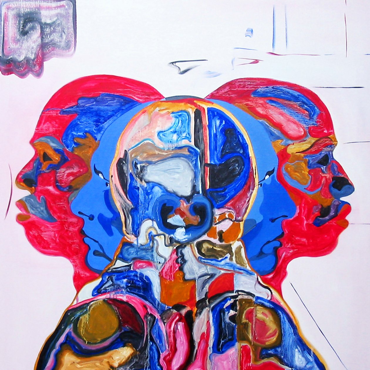 Robert M. e i ragazzi, 2005 (olio su tela) da Benoit Erwann Boucherot