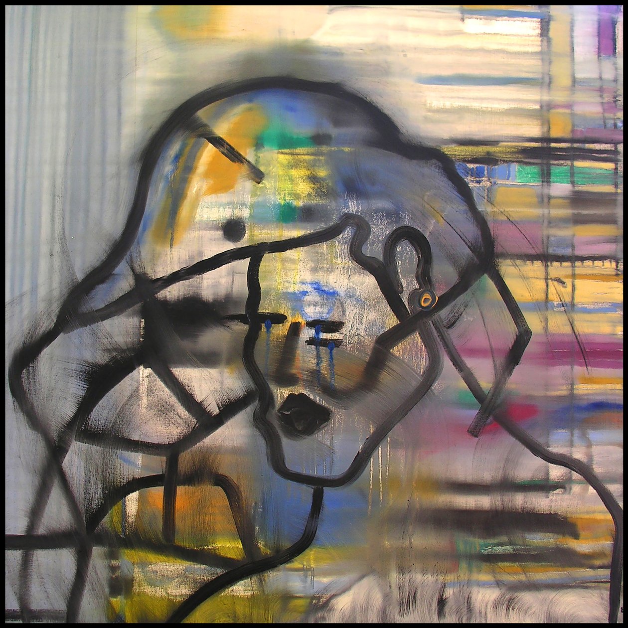 Surautoportrait 1, 2003 (olio su tela) da Benoit Erwann Boucherot
