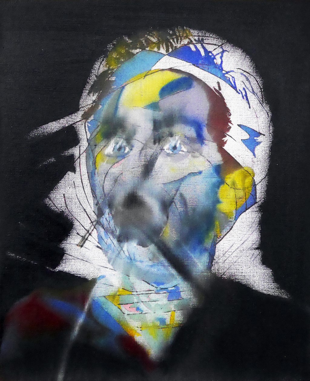 Surautoportrait au hijab, 2017 (olio su tela) da Benoit Erwann Boucherot