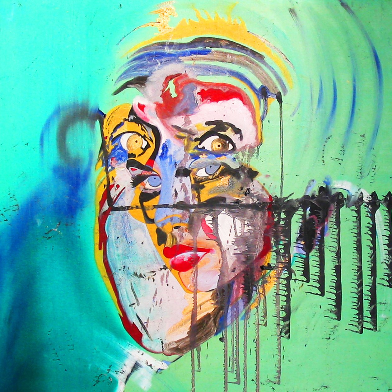 Surportrait : Brigitte Bardot  Albert Einstein, 2005 (olio su tela) da Benoit Erwann Boucherot