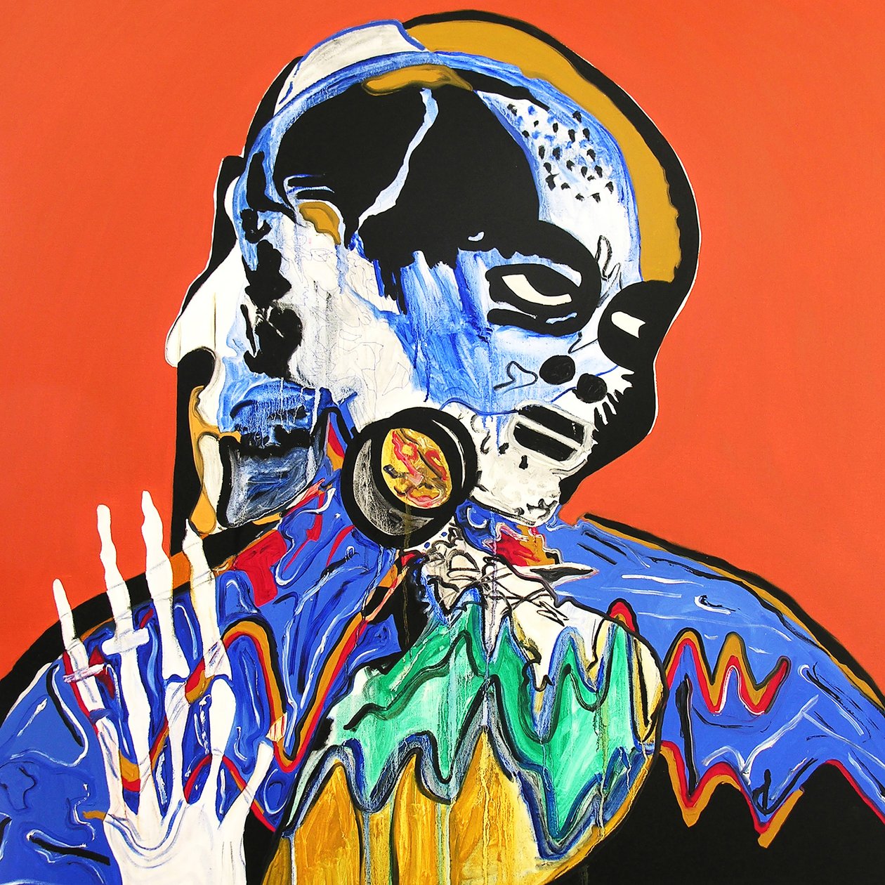 Surportrait: Danse macabre, Pickenheim, 2005 (olio su tela) da Benoit Erwann Boucherot