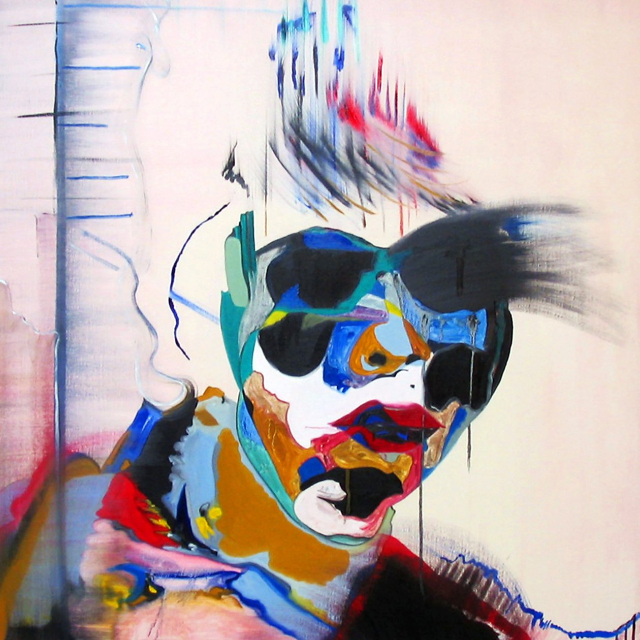 Surportrait: studio di un volto in un paesaggio, 2005 (olio su tela) da Benoit Erwann Boucherot